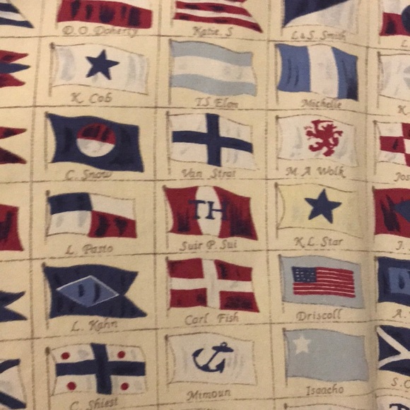 Tommy Hilfiger Retro Nautical Flag Print Shirt L - Picture 4 of 5